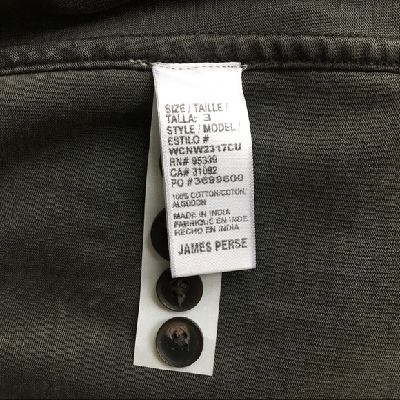 James Perse Camouflage Print Military Jacket - Picture 13 of 15